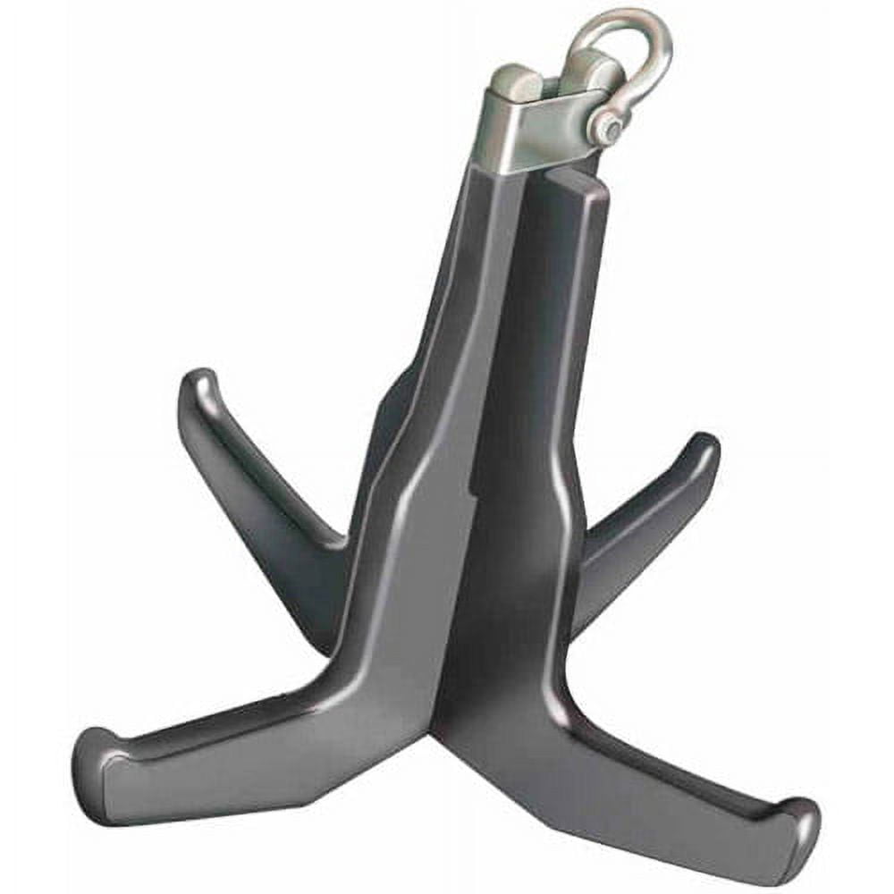 Five Oceans 13 lb Boat Anchor Kit - Fluke Anchor - Boat Anchors with Galvanized Anchor Chain 1/4 x 6' 3-Strand Boat Anchor Rope 3/8 x 100