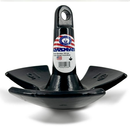 Greenfield Products River Anchor 15 lb. Cast Iron, Model 516-B-WLM