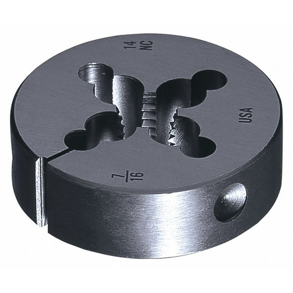 Greenfield Threading Round Threading Die,7/16"-20,HSS 402076