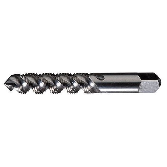 GREENFIELD THREADING 368063 Spiral Flute Tap, 1/2"-13, Plug, UNC, 3 Flutes, Bright