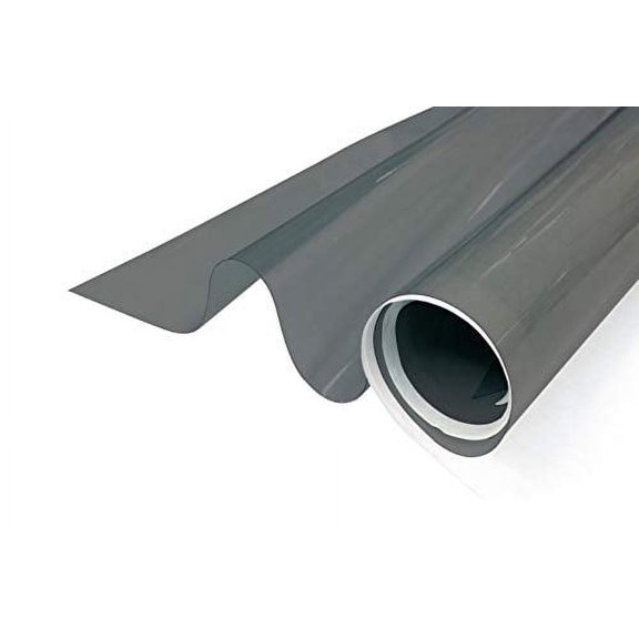 Greenfilm Static Cling Window Tint 50% Glare Reduction, Easy DIY for Home and Residential and Automotive, No Glue Light Gray Window Film (36" x 212")