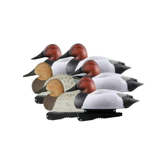 GHG Decoy Systems Hunter Series Over-Sized Foam-Filled Canvasback Duck Decoys, 6 Pack