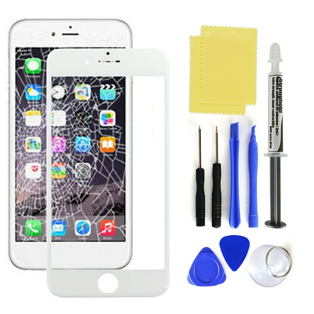 Greenhome Replacement Outer Front Glass Touch Screen LOCA Glue Kit for