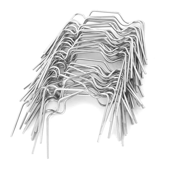 Greenhouse Accessory 50pcs Stainless Steel Greenhouse Glazing Clips with Spring Buckle, sturdy Easy to Install Secure Clips, for All Kinds of Greenhouse Accessory