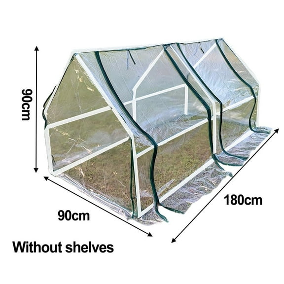 Greenhouse Flower Garden Shed Frame Tunnel Green House 180x90cm，120x60cm.