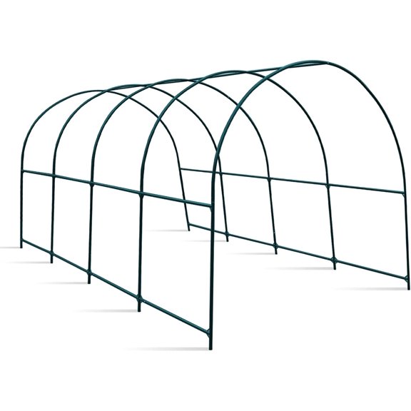 Greenhouse Frames for Hot Garden House Support Arch Frame Climbing Plants/Flowers/Vegetables Outdoor (16x7x7 FT)