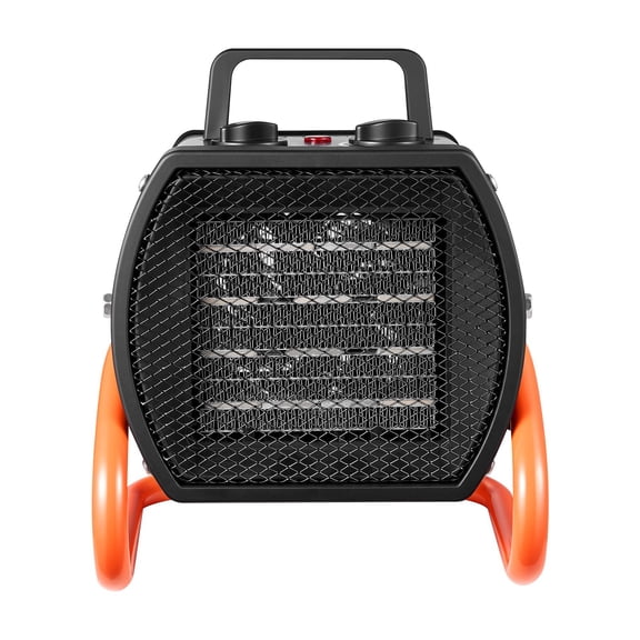 Greenhouse Heater, 1500W Electric PTC Space Heater with Fan, Low & High Heat Modes, 40 Adjustable Angle, Overheat Protection, P