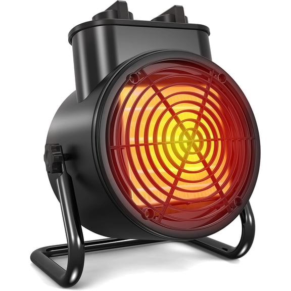 Greenhouse Heater with Thermostat, 1500W Electric Space Heater with Knob Control, 3S Fast Heating, Overheat Protection, Portable Outdoor Heaters for Patio, Garage, Workshop