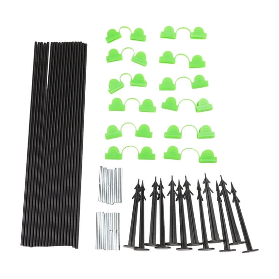 Greenhouse Hoops Grow Tunnel Gardening Arch Shed Bracket Hoops Kit Grow Tunnel Frame Ground Spikes Reusable