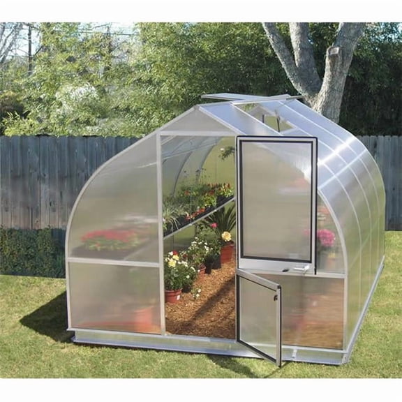 Greenhouse Kit - Green - 206 in. - Includes Base - Durable Aluminum Frame