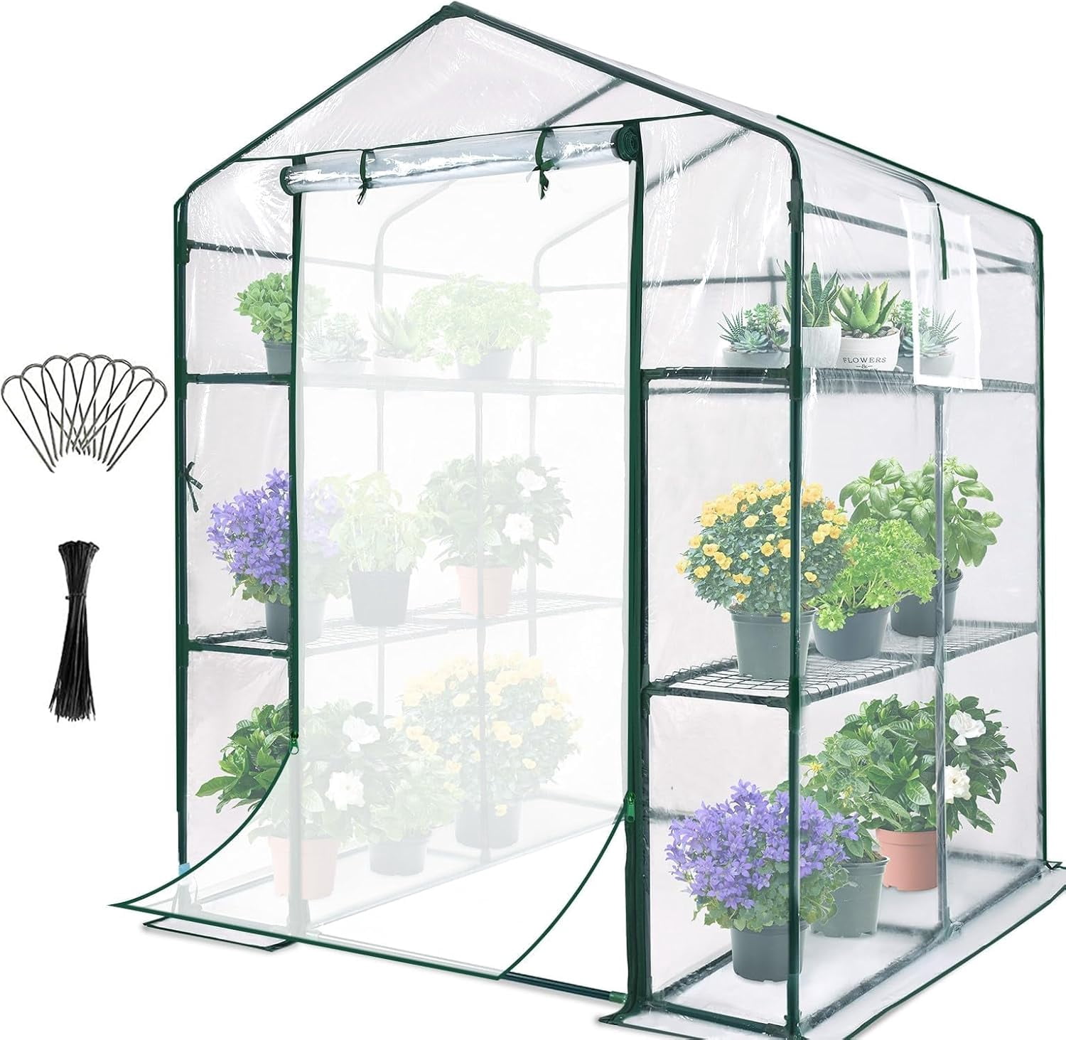 3x3ft  Portable Mini Greenhouse Gardening Flower House Plants Yard