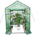 thumbnail image 1 of Greenhouse for Outdoors,Portable Indoor and Outdoor Green House w/ Roll-Up Zippered Door Anchors and Ropes,Plant Garden Hot House w/ 6 Shelves for Garden Patio Backyard, 1 of 6