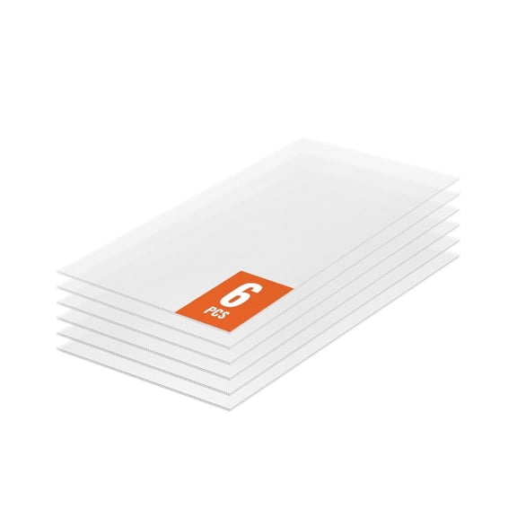 Greenhouse Panels 6 Pack, 2x4 ft Polycarbonate Roofing Sheets - UV Protection, Waterproof, Impact Resistant Clear Corrugated Plastic for Garden & Greenhouse