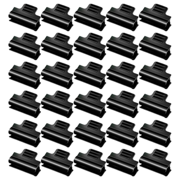 Greenhouse Pipe Clamps Garden Hoop Pcs Threaded Design Black Design Garden Clips Multifunctional Usage Pvc Plastic Mm