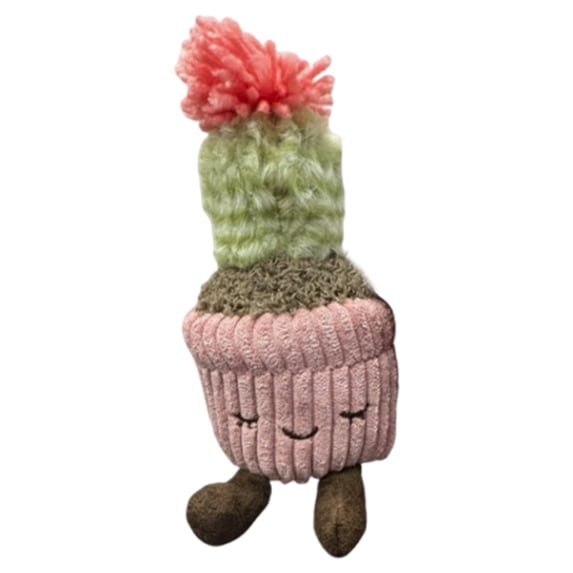 Greenhouse Plant Plush 9.8 inch Soft Cute Stuffed Succulent Plush Flowers Toy Orange