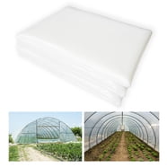 Towallmark 10x25 Ft Greenhouse Plastic Sheeting, 6 Mil Thickness Clear Greenhouse Polyethylene Film Uv Resistant Replacement Cover Hoop House Plastic