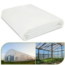 Greenhouse Plastic Film Sheeting Cover UV Resistant Polyethylene, Clear Replacement Greenhouse Cover for Hoop Houses, Agriculture Farm Garden Plant Protection from Freeze Frost Wind and Dust