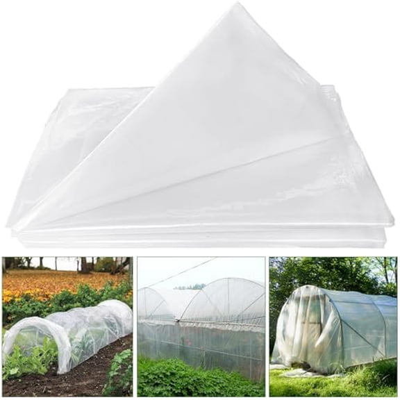 Greenhouse Plastic Sheeting,6 Mil 1326ft Clear Greenhouse Film,Heavy Duty Plastic Sheeting for Farms Greenhouse Garden Floor Protection$$Tools & Hardware Other