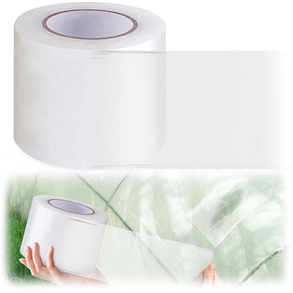 Greenhouse Plastic Sheeting Tape,NOGIS 2.76" x 65.6ft Greenhouse Repair Tape, Waterproof and UV Resistant Plastic Sheeting Tapes for Greenhouse,Strong Weatherproof Polyethylene Film Tape