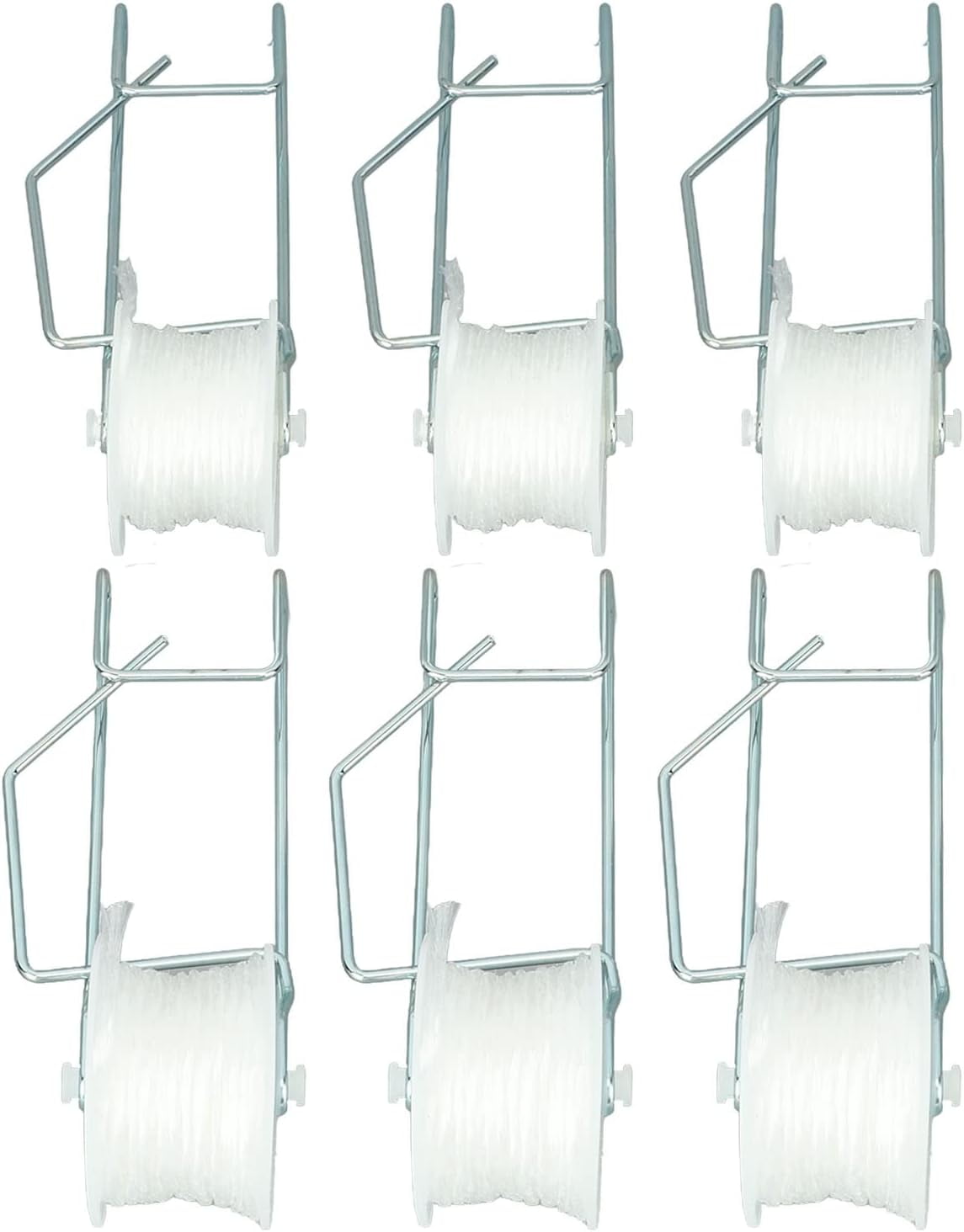 Greenhouse Trellising Kit, 6 Pack Tomato Trellis Roller Hooks with 15M