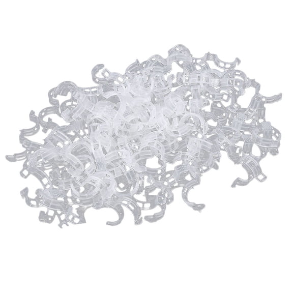 Greenhouse Vine Clips 50Pcs Support Clips for Vegetables Garden New Model Clear Tomato Clips High Quality Reusable