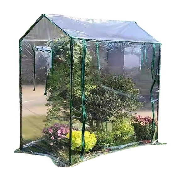 Greenhouse cover with rolling shutter door-for plant growth (without shelves)