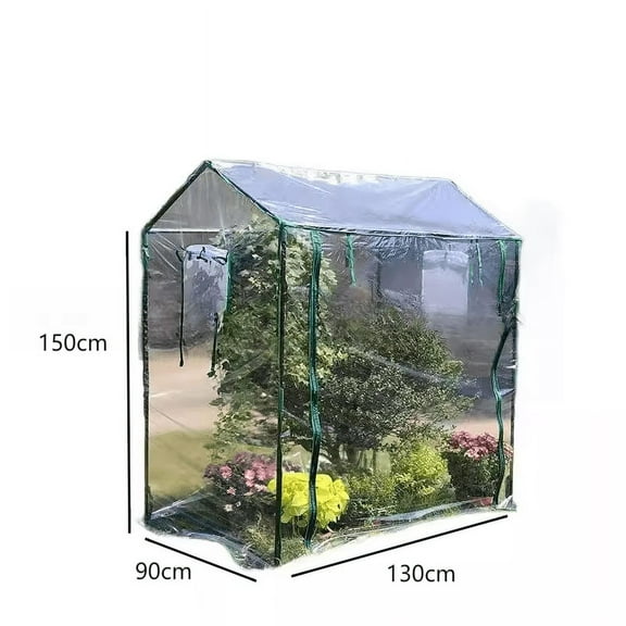 Greenhouse cover with rolling shutter door-for plant growth (without shelves)