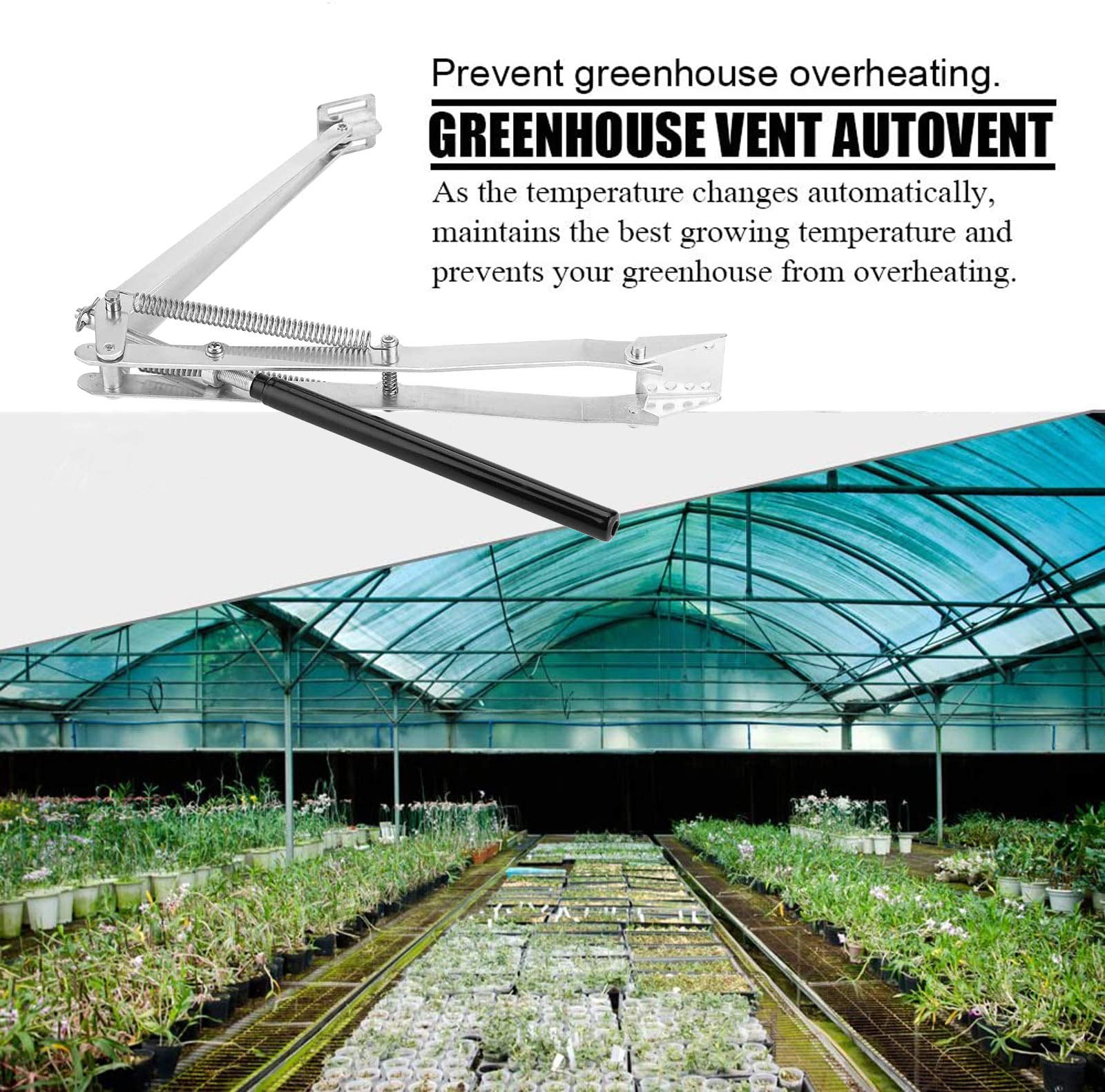 Greenhouse garden Automatic Window Opener Solar heat Thermal drive for