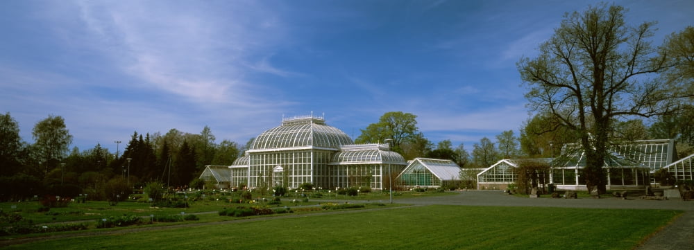 Greenhouse in a botanical garden Helsinki Finland Canvas Art - Panoramic Images (36 x 12)