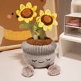thumbnail image 1 of Greenhouse plush Potted Plants Plush Doll Toys, Super Cute Succulent Plush Toys, Smiling Face Creative Stuffed Soft Potted Plants  for Birthday Gifts Home Decoration, 1 of 14
