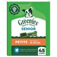 thumbnail image 1 of Greenies Aging Care Adult Natural Dental Dog Treats Petite Size, 27 oz Pack (45 Count), 1 of 11