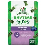 Greenies Anytime Bites Blueberry Flavor Bite-Size Dental Chew Treats for Dogs, 10.3 oz Pouch