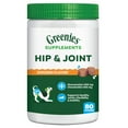 thumbnail image 1 of Greenies Hip and Joint Supplements for Dogs, Chicken Flavor, 16.2 oz, 80-Count Soft Chews, 1 of 9