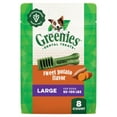 thumbnail image 1 of Greenies Sweet Potato Flavor Adult Natural Dental Dog Treats Large Size, 12 oz Pack (8 Count), 1 of 12