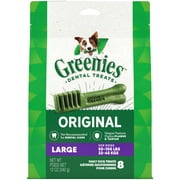 Greenies Large Original Dental Treats for Dogs, 12 oz Pouch