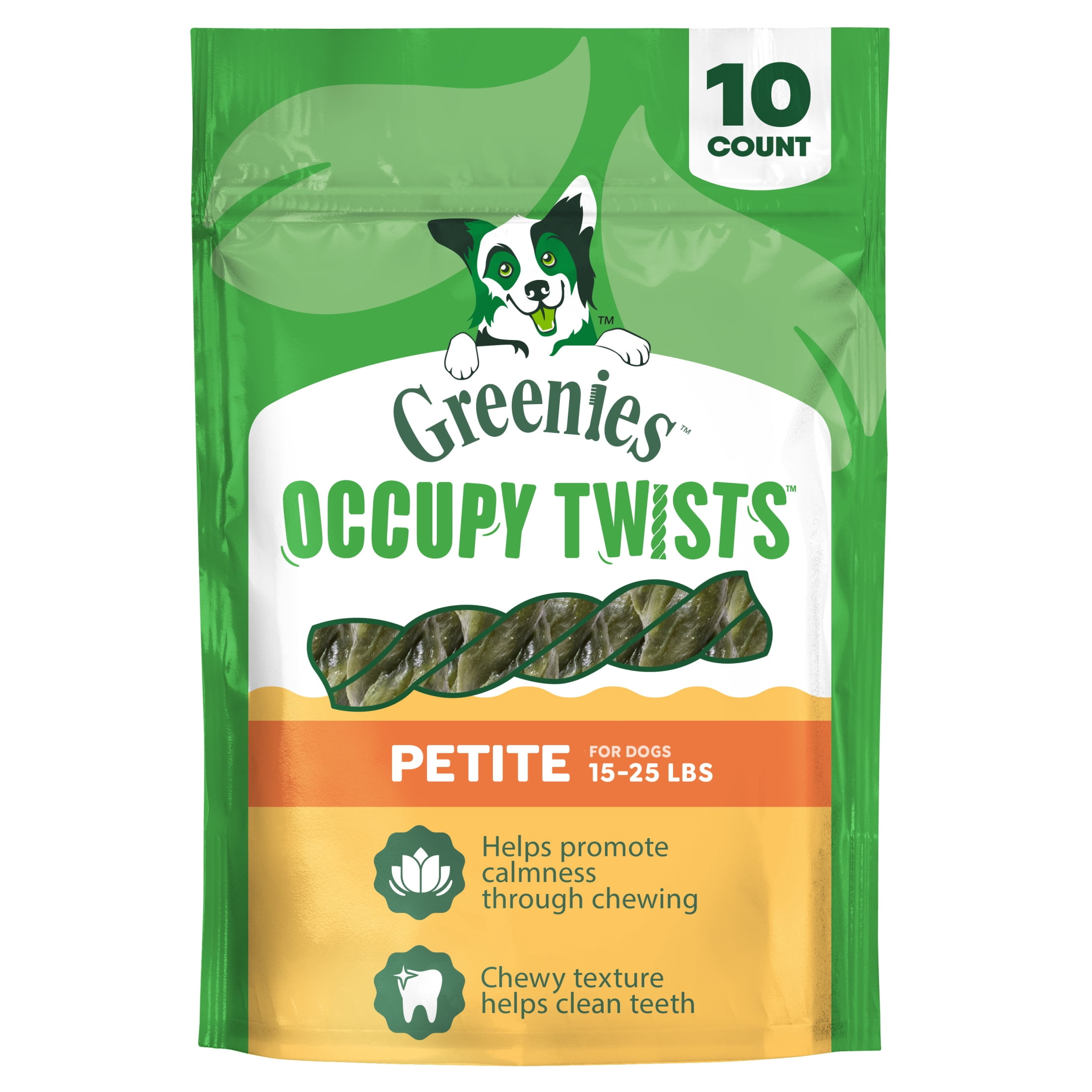 Greenies Occupy Twists Natural Dog Treats Petite Size, Chicken