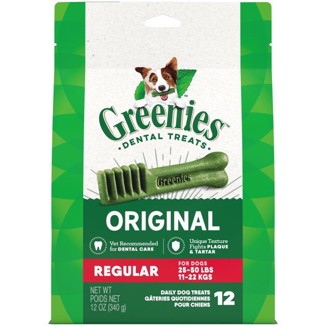 Greenies Original Flavor Dental Treats for Dogs, 12 oz Pouch