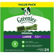 Greenies Original Large Natural Dog Dental Care Dog Treats, 36 Oz (24 Treats)