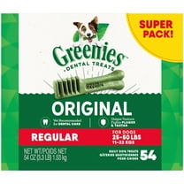 Greenies Original Regular Natural Dental Dog Treats (Various Counts)