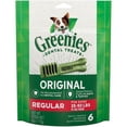 thumbnail image 1 of Greenies Original Regular Natural Dental Care Dog Treats, 6 oz. Pack (6 Treats), 1 of 10