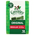 thumbnail image 1 of Greenies Original Flavor Adult Natural Dental Dog Treats Regular Size, 12 oz Pack (12 Count), 1 of 13