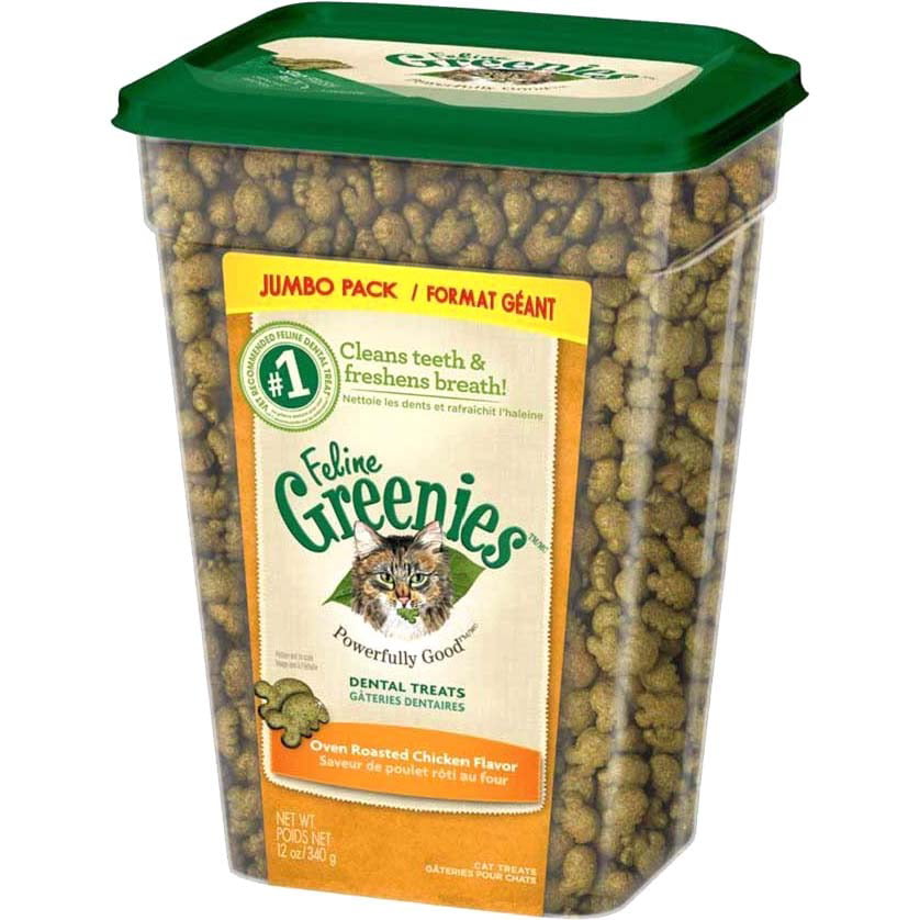 Greenies Oven Roasted Chicken Flavor Dental Cat Treats, 12 Oz - Walmart.com