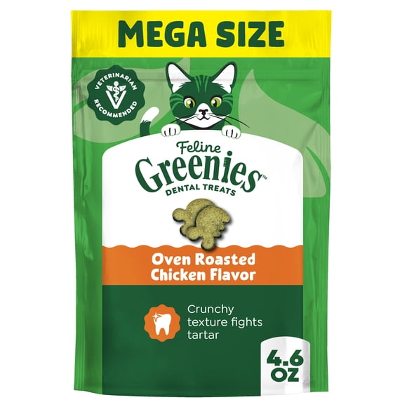 Greenies Oven Roasted Chicken Flavor Dental Treat For Cat, 4.6 Oz