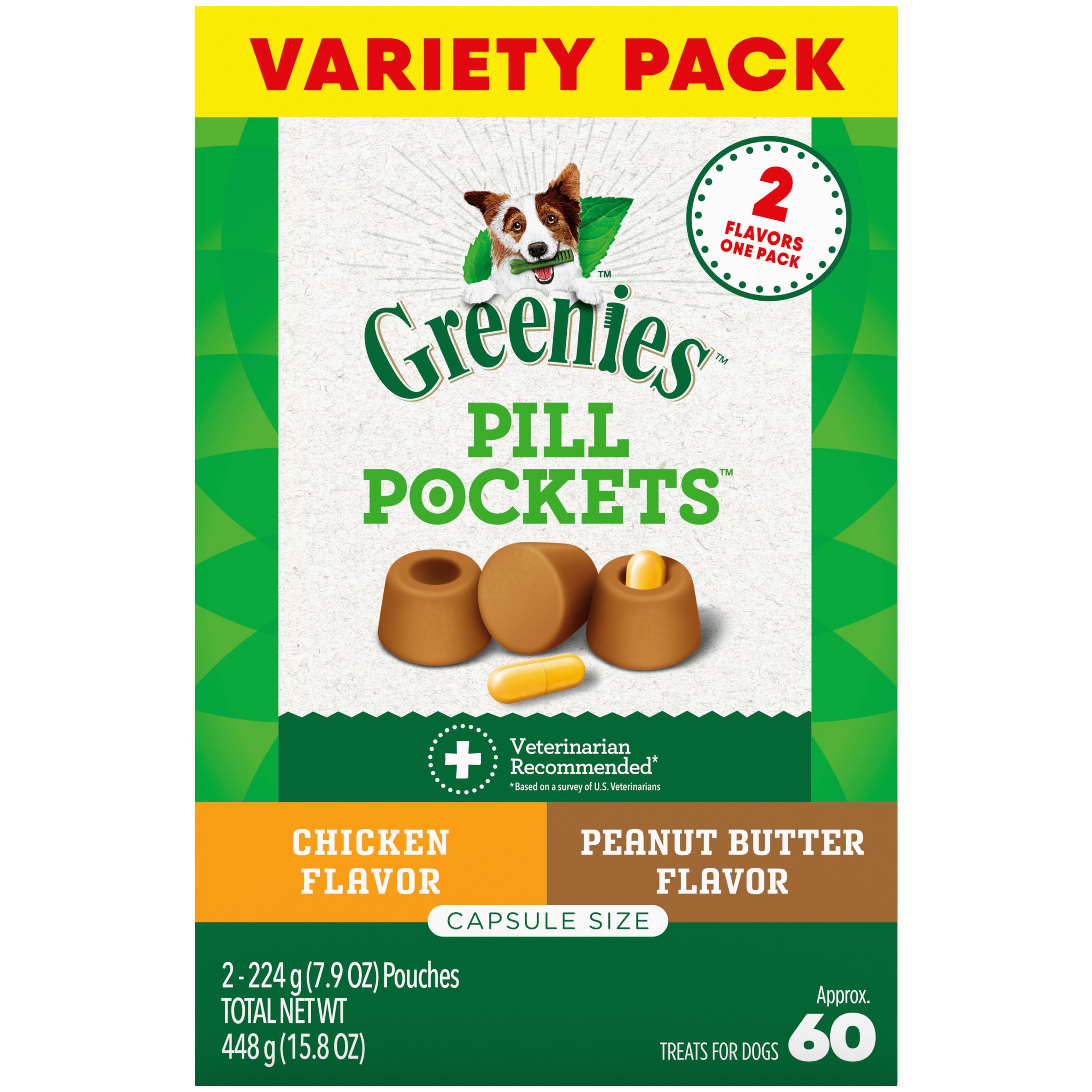 Greenies Pill Pocket Multi Value Pack, Chicken & Peanut Butter
