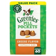 Greenies Pill Pockets for Dogs Large Size, Capsule Dog Treat, Cheese Flavor, 15.8 oz. Pouch