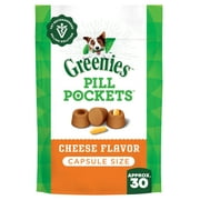 Greenies Pill Pockets for Dogs Cheese Flavor Large, Capsule Size Soft Dog Treats, 15.8 oz, (60 Pk)