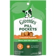 thumbnail image 1 of Greenies Pill Pockets for Dogs Chicken Flavor Small, Tablet Size Soft Dog Treats, 3.2 oz, (30 Pk), 1 of 12