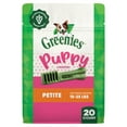 thumbnail image 1 of Greenies Natural Dental Puppy Treats Petite Size, Chicken Flavor, 12 oz Pack (20 Count), 1 of 12