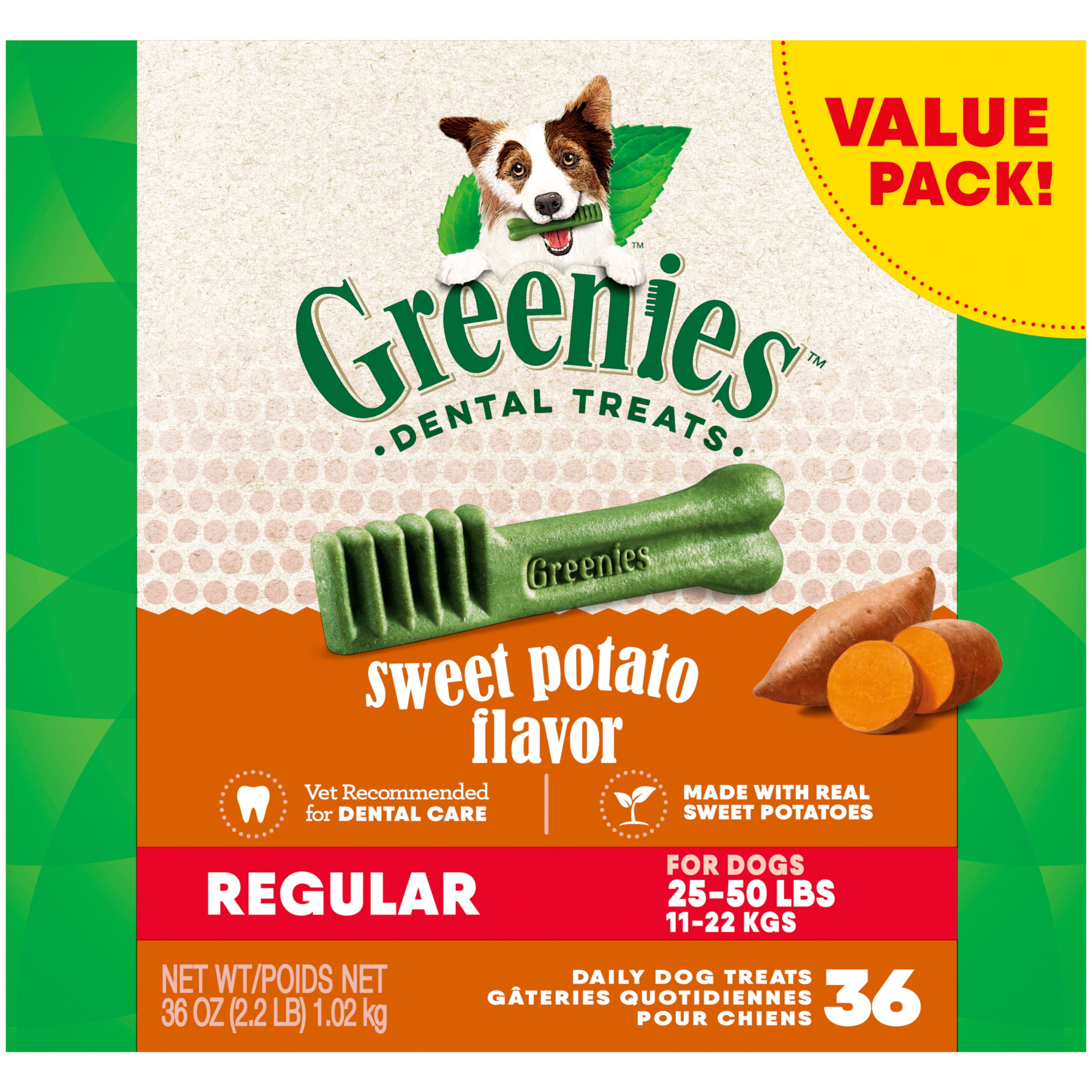 Greenies regular store dental dog treats