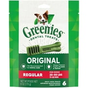 Greenies Regular Original Dental Treats for Dogs, 6 oz Pouch